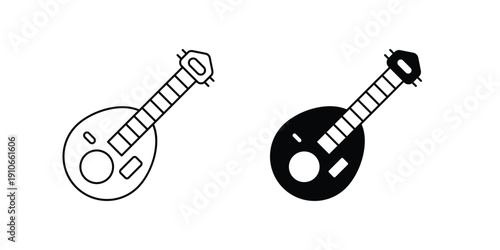 Oud set icon with white background vector stock illustration