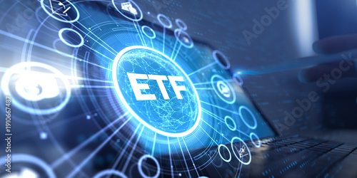 Cuadro en lienzo ETF Investment Strategies for Diversified Financial Portfolio Management