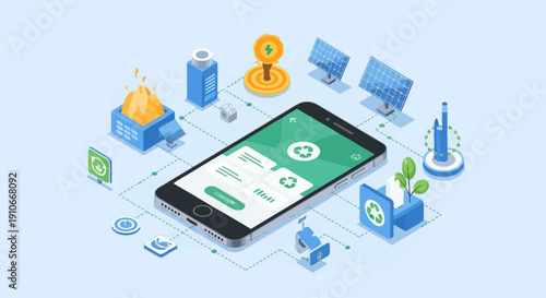 eco-friendly, sustainable living, smartphone, 