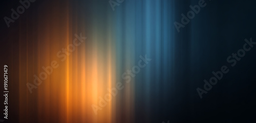 Colorful Light Beams with Gradient Effect on Black Background