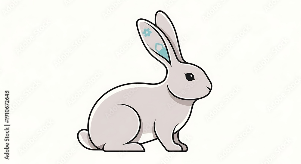 Obraz premium Illustration of a rabbit
