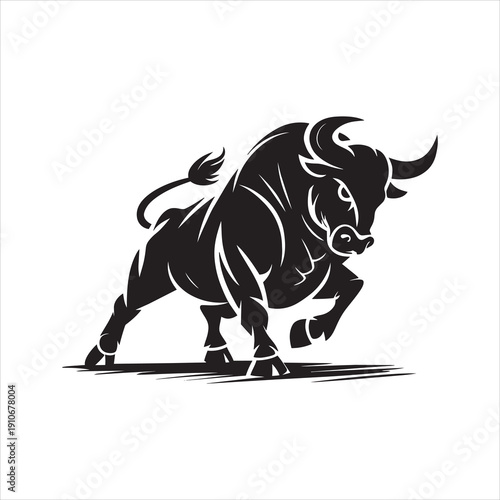 Cute cartoon rhino vector illustration isolated animal wildlife art design