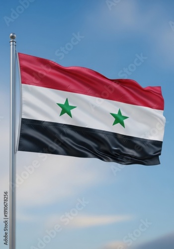 Syrian Flag Waving Outdoors Free Download Syrian Flag Waving Outdoors - GFXLoad