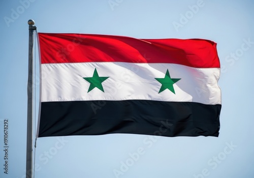 Syrian Flag Waving Outdoors Free Download Syrian Flag Waving Outdoors - GFXLoad