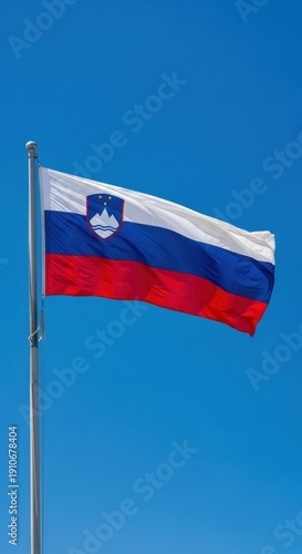 Slovenian Flag Waving in Clear Daylight Free Download Slovenian Flag Waving in Clear Daylight - GFXLoad