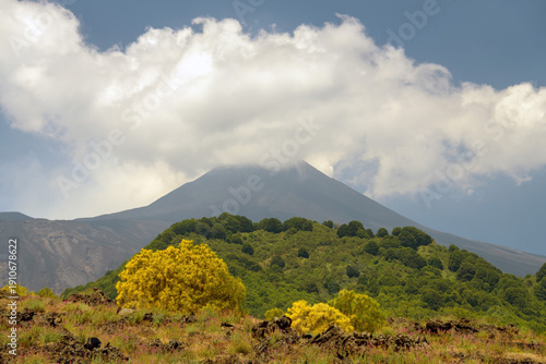 Wallpaper Mural Mount Etna on a Sunny Day, Sicily Torontodigital.ca