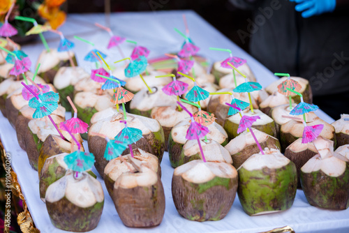 Coconut palm tree seed fruit drink beverages delicious yummy kenya coast