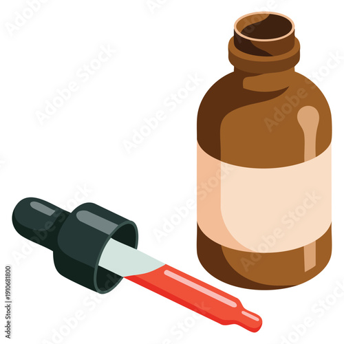 Vector icon of iodine in isometric illustration style suitable for web design medical chemistry science education healthcare and pharmaceutical themed digital interfaces