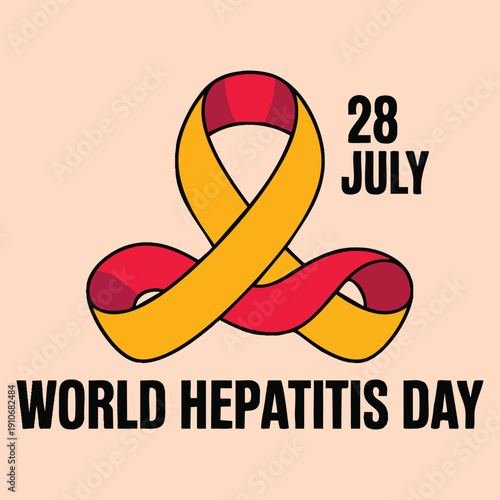 Vector illustration focused on World Hepatitis Day highlighting hepatitis awareness feed theme for medical education public health campaigns and awareness designs