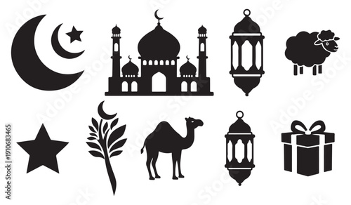 Eid Mubarak Islamic Holiday Concept