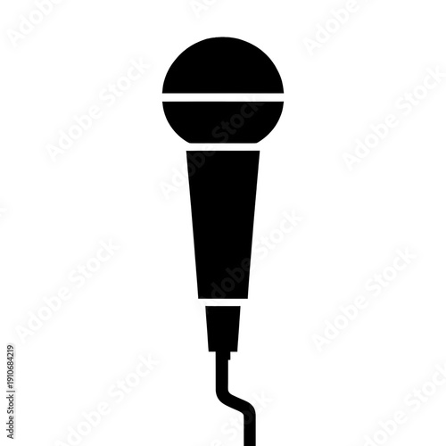 Microphone Stage Equipment Vector Icon