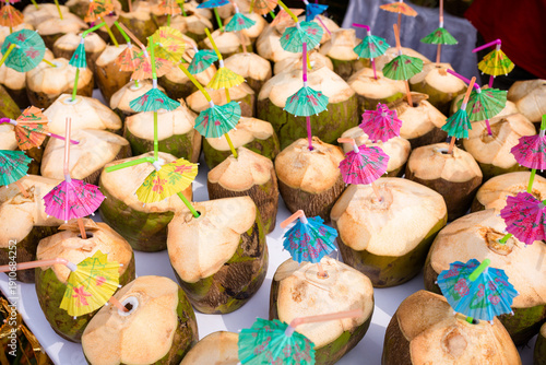 Coconut palm tree seed fruit drink beverages delicious yummy kenya coast