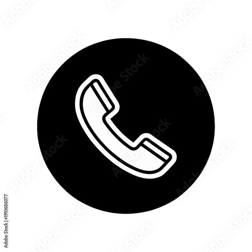 Telephone Handset Vector Icon