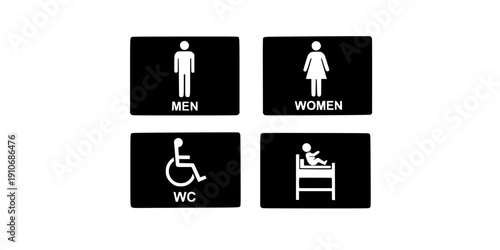 wc toilet sign
