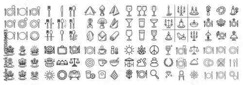 Elegant dining icons: tableware and decor