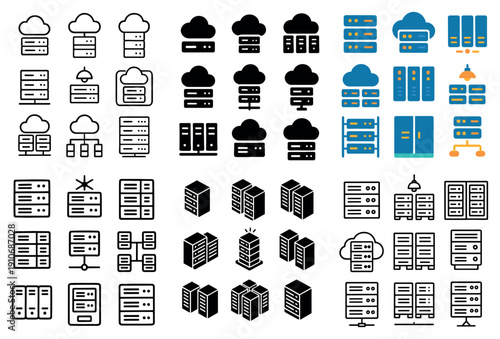Server icons: diverse styles and formats