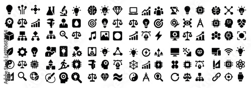 Business and science icon collection
