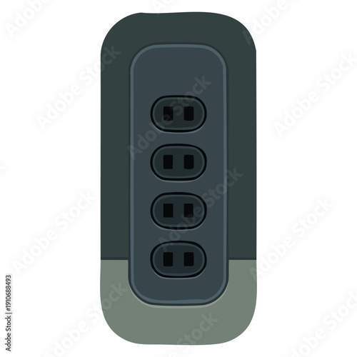 Vector illustration uninterruptible power supply flat clipart perfect for technology energy backup systems electrical equipment and IT infrastructure themed design content