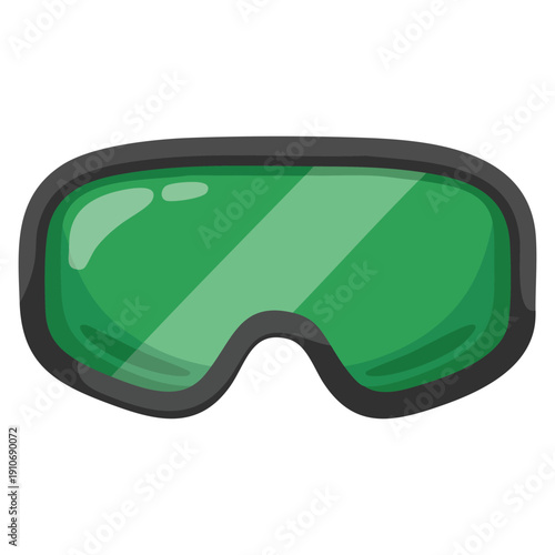 Vector skiing and snowboard goggles flat icon developed for several purposes such as winter sports websites UI UX interfaces print templates branding and outdoor activity designs