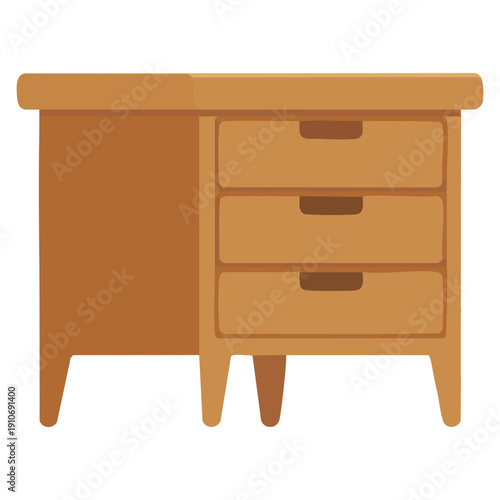 Wood wardrobe cabinet illustration concept for furniture storage design perfect for bedroom interior organization home decor and modern household furniture themed graphics