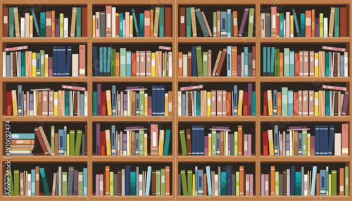 old books in a library