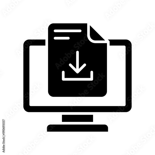 Download glyph icon  Vector Illustration 