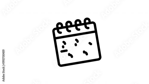 timeline animated icon