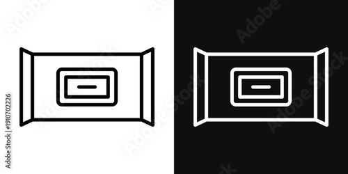 Wipess collection Silhouette flat icon design element.icons - editable stroke vector illustration