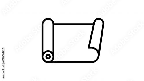 yoga mat animated icon
