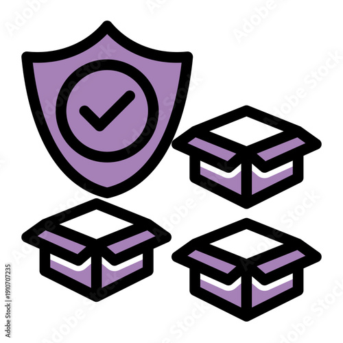 Extra inventory maintained to prevent stockouts caused by demand or supply variability (Solid Color Lineal Style)