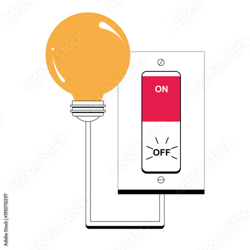 Energy saving concept illustration