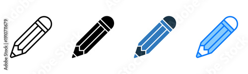Pencil icon multiple style 