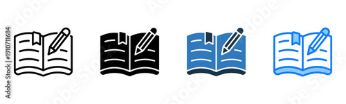 Book icon multiple style 