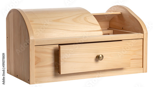 Wallpaper Mural A light wood cabinet with drawer, shelf, and arched top Torontodigital.ca