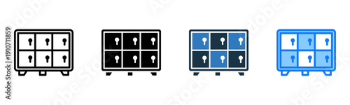 Locker icon multiple style 