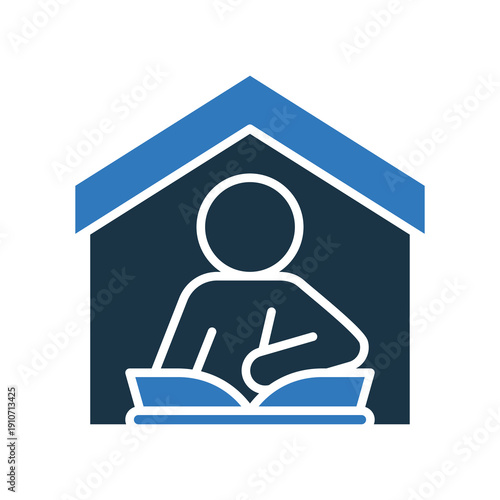 Homework mixed color icon