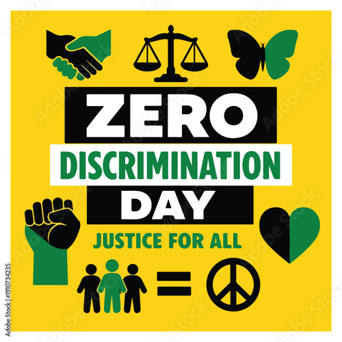Zero Discrimination Day Flyer Promoting Equality, Inclusion and Human Rights