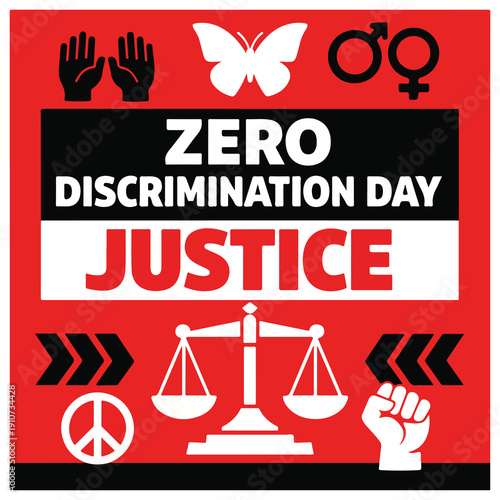 Zero Discrimination Day Flyer Promoting Equality, Inclusion and Human Rights