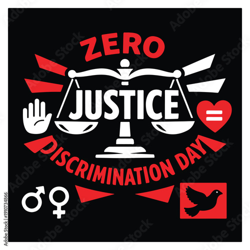 Zero Discrimination Day Flyer Promoting Equality, Inclusion and Human Rights