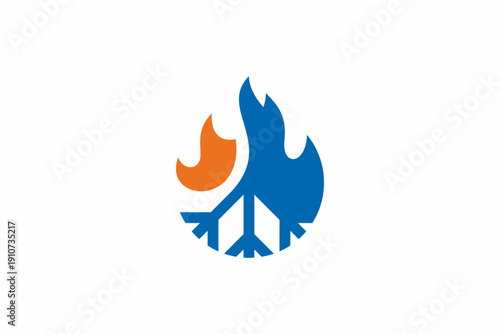 Ice Fire Logo Design 