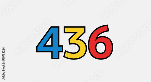 Multicolored numerical digits displayed prominently in a graphic illustration format
