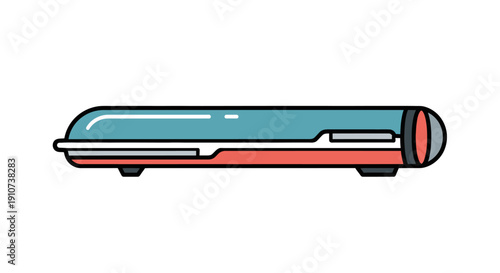 Illustration of a whisk viewed from the side, showcasing its design and components, whisk_5a53mz_via_RJ_Whisk_Auto.eps