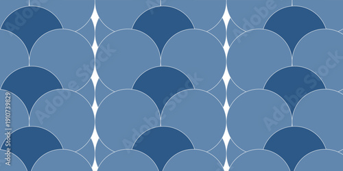 Navy blue fish scales pattern. fish scales pattern. fish scales seamless pattern. Decorative elements, clothing, paper wrapping, bathroom tiles, wall tiles, backdrop, background.