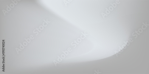 Abstract soft white and gray studio room background, grey floor backdrop with spotlight simple art modern