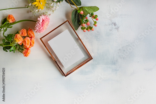 花とフォトフレーム