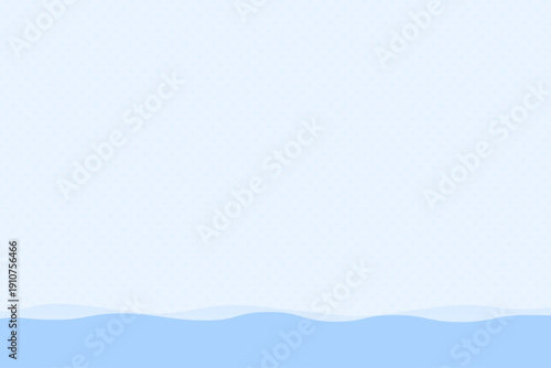 波のラインとドットパターンの背景イラスト素材 水色