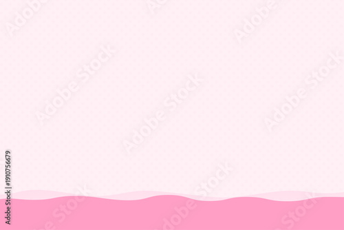 波のラインとドットパターンの背景イラスト素材 ピンク