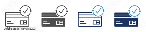 auto debit multi purpose icon set