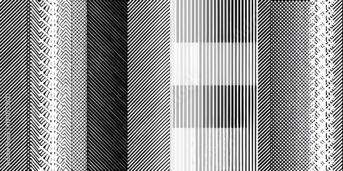 Abstract pattern of vertical lines in shades of gray and white