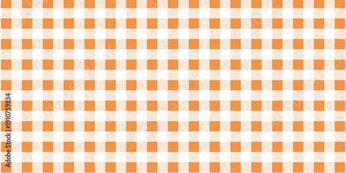 A seamless gingham pattern set. Plain yellow checkered and striped wallpaper for textiles, fabric designs, tablecloths, and clothing covers. Eps10 vector